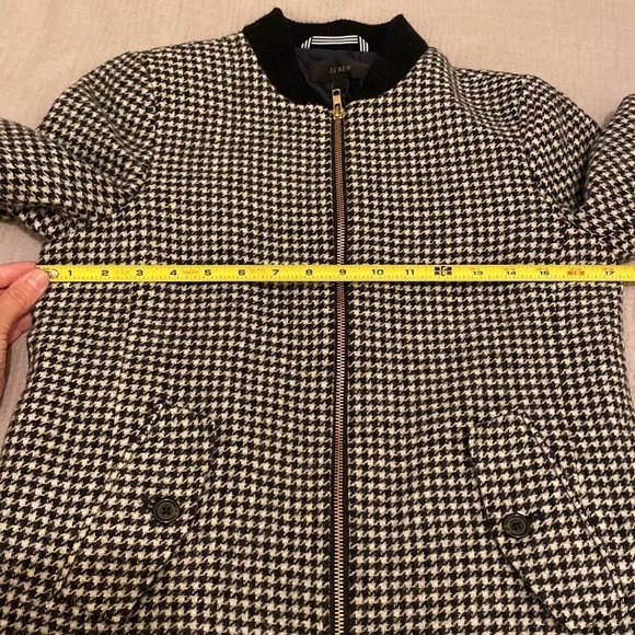J. Crew Black and White Bomber Jacket - Picture 9 of 10